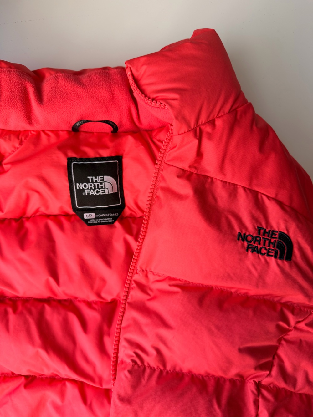 The North Face 700 Puffer Vest Goose down women’s size S - coral - Picture 6 of 7